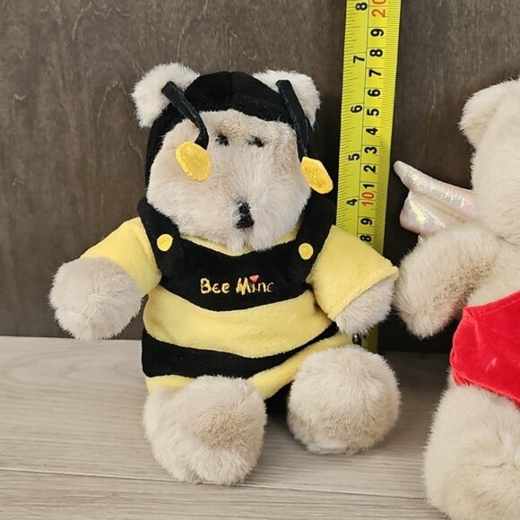 Vintage Starbucks Bearista Bears; Valentibes Cupid And Bee Plush Bears Lot Of 2 - Picture 5 of 12